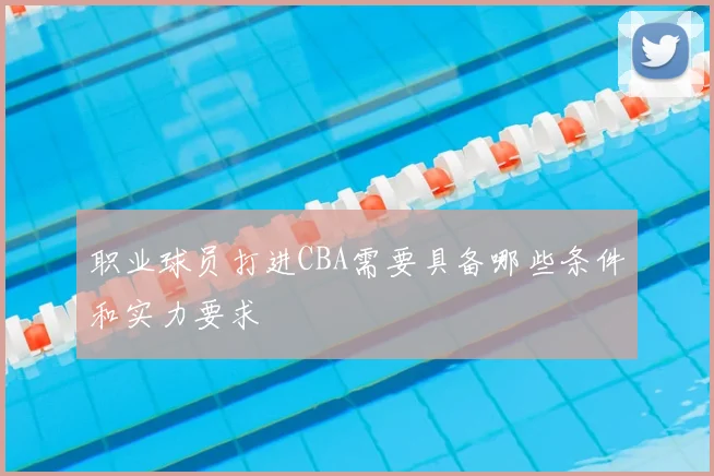 职业球员打进CBA需要具备哪些条件和实力要求