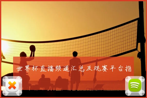 世界杯直播频道汇总及观赛平台指南